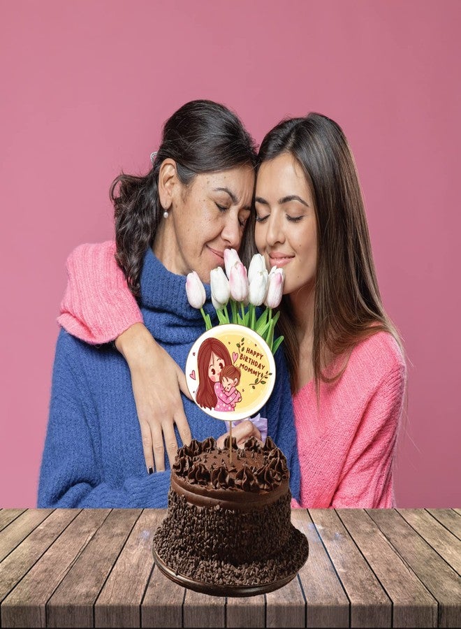 فيستيكو زينة كعكة عيد ميلاد سعيد من فيستيكو® للأم، زينة كعكة، زينة حفلة عيد ميلاد للأم، لوازم تزيين كعكة عيد الأم - Image 5